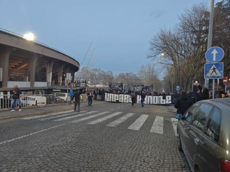 Grobari, protest, FK Partizan, uprava