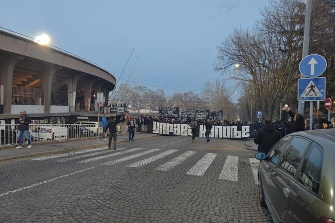 Grobari, protest, FK Partizan, uprava