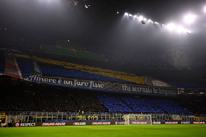 FK Inter, koreografija, navijači, Curva Nord