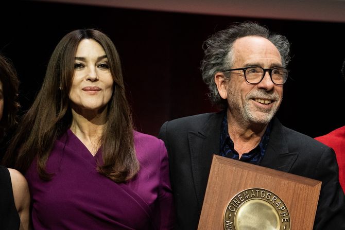 Tim Burton, Barton, Monica Bellucci, Monika Beluči