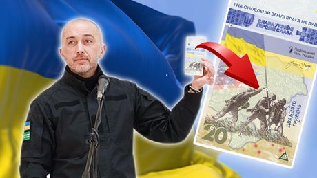 Ukrajina novčanica banknota Rusija invazija