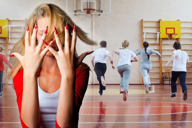 Fizičko čas fizičkog deca vežbe vežbanje devojka nokti Fizičko čas fizičkog deca vežbe vežbanje devojka nokti