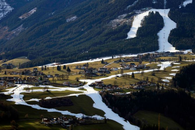 Suša Evropa sneg planina