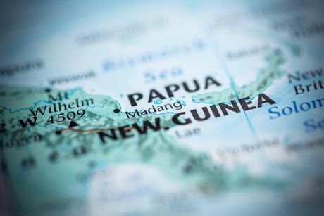 Nova Gvineja Papua karta mapa