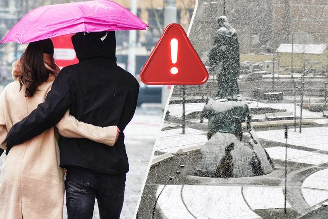 Vreme vremenska prognoza kiša sneg znak upozorenja Vreme vremenska prognoza kiša sneg znak upozorenja