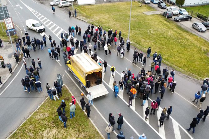 Protest proizvođača mleka