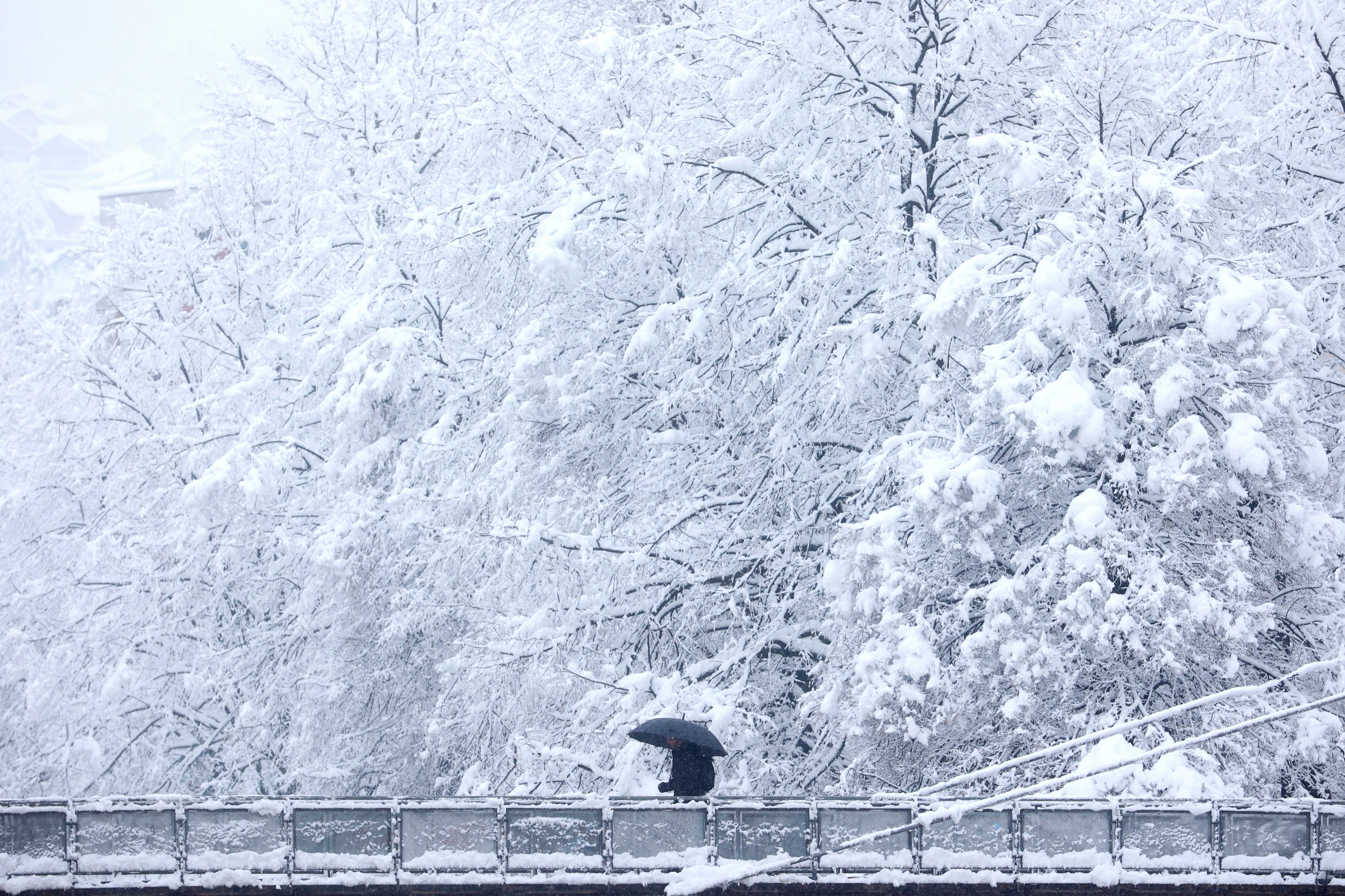 Kalendarski stiglo proleće, a u ovom delu regiona sneg veje kao da je januar: Objavljen neverovatan snimak