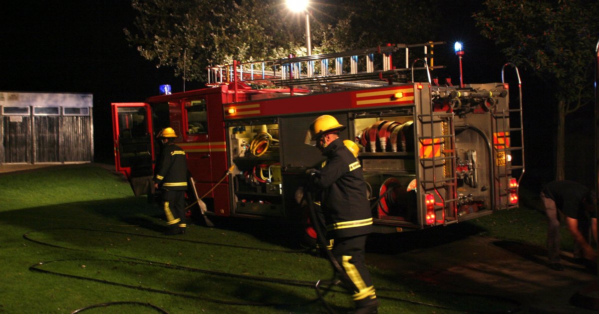 Car on fire on the highway towards Novi Sad