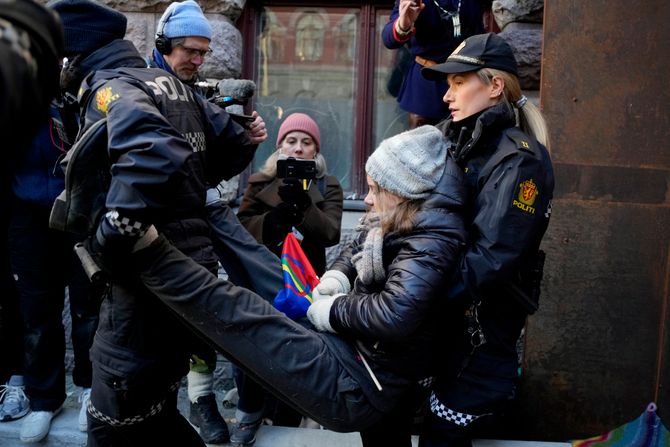 Greta Tunberg Oslo privođenje