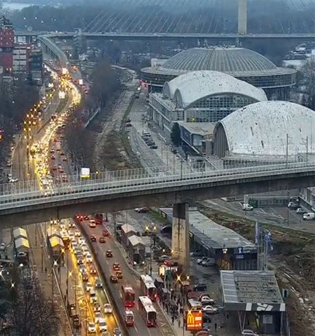 Saobraćaj gužva Beograd Beogradski sajam