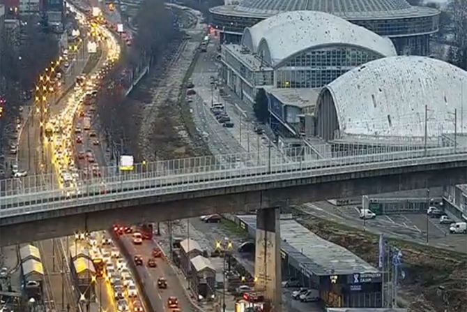 Saobraćaj gužva Beograd Beogradski sajam