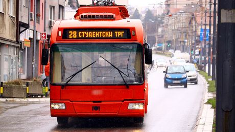 Trolejbus 28 linija 28 gsp gradski prevoz javni prevoz Dimitrija Tucovića
