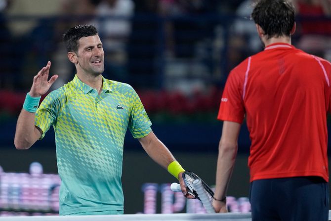 Novak Đoković i Danil Medvedev Novak Đoković i Danil Medvedev