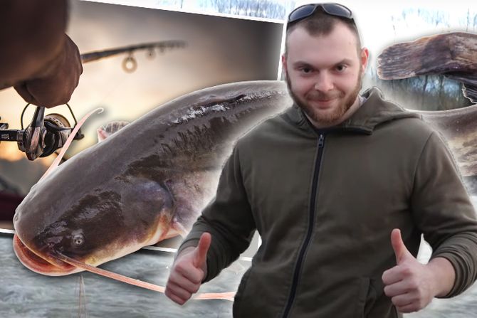 Veljko upecao soma kapitalca Veljko upecao soma kapitalca