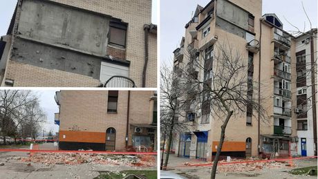 Fasada pala sa zgrade u Smederevu