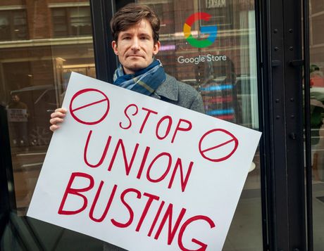 google protest u februaru, stop union busting