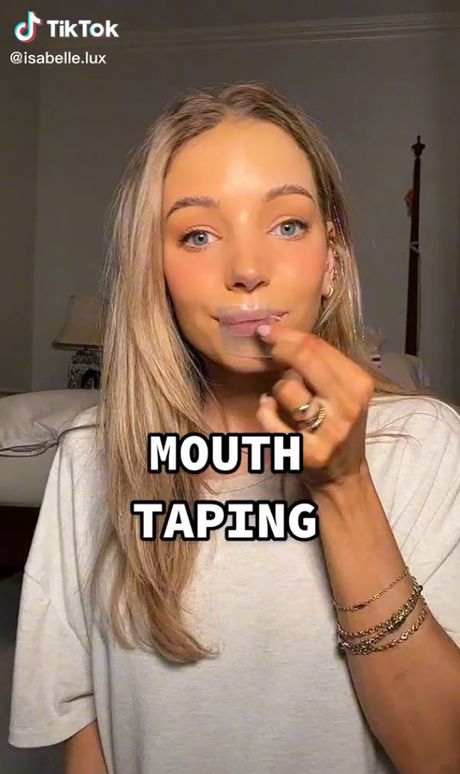 Mouth taping
