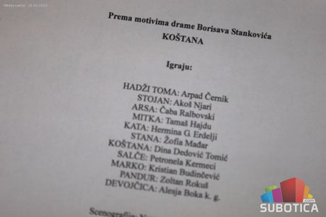 Predstava Koštana na mađarskom jeziku