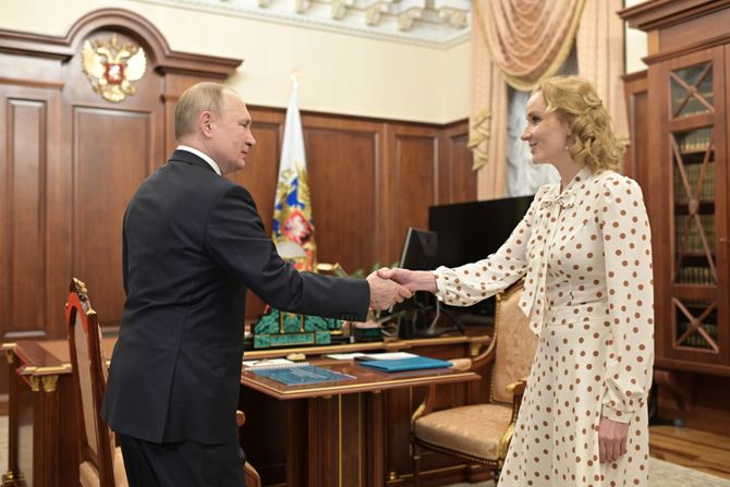 Vladimir Putin i Maria Marija Lvova Belova Vladimir Putin i Maria Marija Lvova Belova