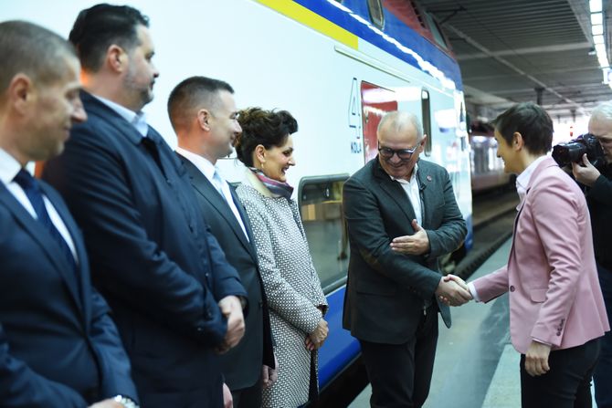 Ana Brnabić godišnjice voza Soko puštanja u saobraćaj brze pruge Beograd - Novi Sad