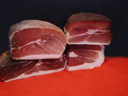 slanina, suvo meso, ilustracija