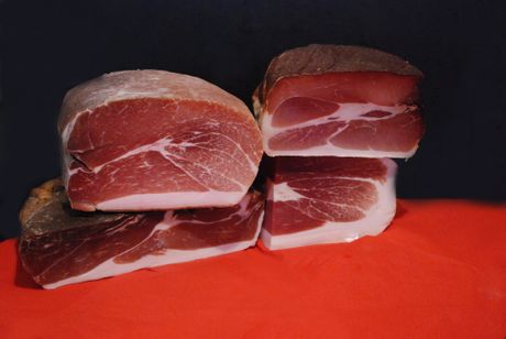 slanina, suvo meso, ilustracija