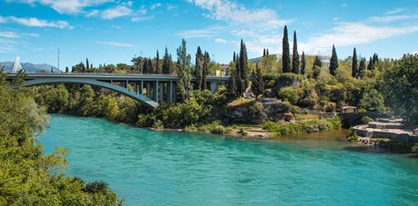 Reka Morača, most, Podgorica