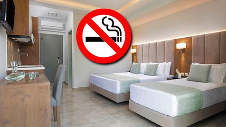 Hotelska soba, zabrana pušenja
