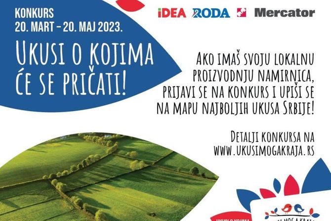 Mercator-s poziva male proizvođače: Postanite deo najprodavanijeg brenda domaćih proizvoda "Ukusi moga kraja" Mercator-s poziva male proizvođače: Postanite deo najprodavanijeg brenda domaćih proizvoda "Ukusi moga kraja"