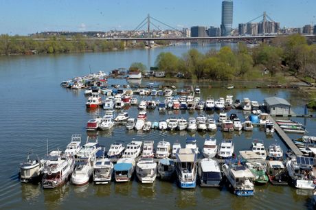 Beograd sunčano sunce toplo marina na reci Savi reka Sava Beograd sunčano sunce toplo marina na reci Savi reka Sava