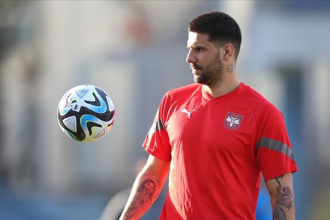 Trening fudbalera Srbije u Podgorici Trening fudbalera Srbije u Podgorici