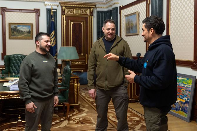 Volodimir Zelenski i Orlando Blum