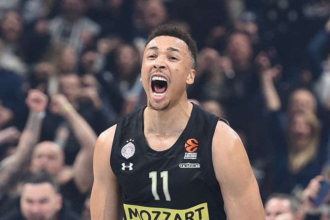 Dante Eksum, Dante Egzum, KK Partizan, KK Barselona, Evroliga Dante Eksum, Dante Egzum, KK Partizan, KK Barselona, Evroliga