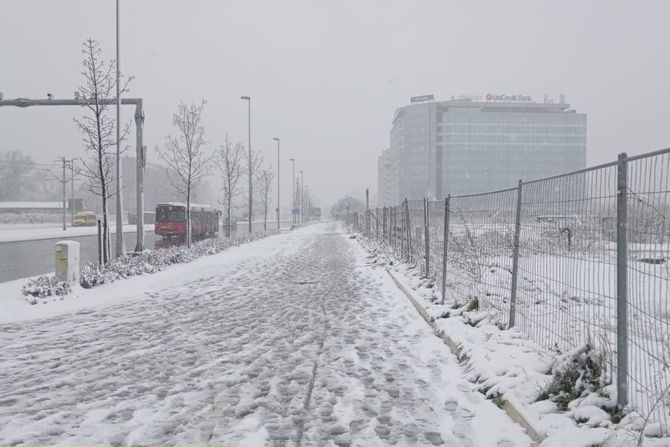 Sneg u Beogradu, Novi Beograd