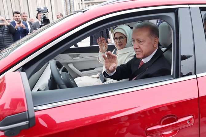 Redžep Tajip Erdogan, automobil Togg T10X