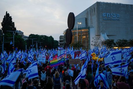 Izrael protest Tel Aviv