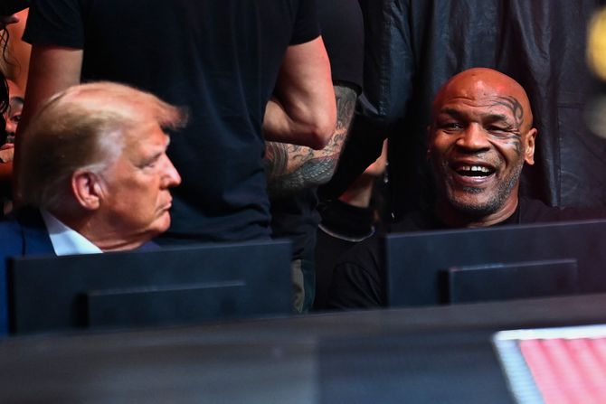 Donald Trump Tramp i  Mike Tyson Majk Tajson Donald Trump Tramp i  Mike Tyson Majk Tajson