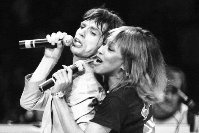 Mik Džeger i Tina Tarner Mick Jagger i Tina Turner