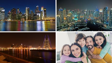 Singapore, United Arab Emirates , Bahrain