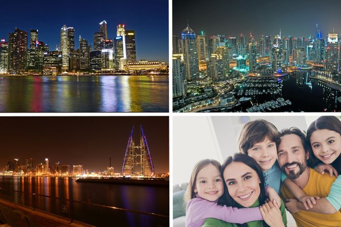 Singapore, United Arab Emirates , Bahrain