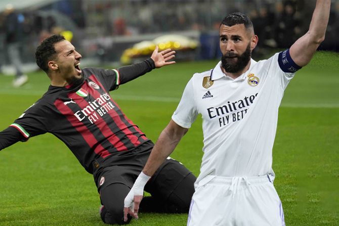 Ismael Bennacer Benaser i Karim Benzema Ismael Bennacer Benaser i Karim Benzema