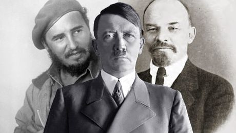 Fidel Kastro, Vladimir Lenjin i Adolf Hitler