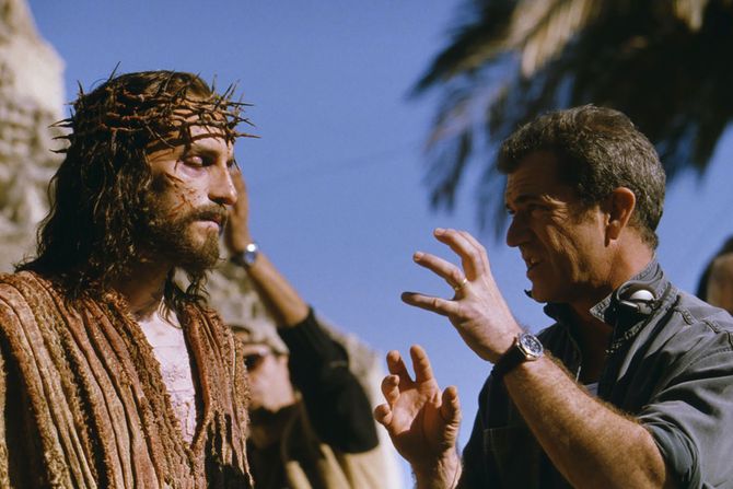 Jim Caviezel, Mel Gibson