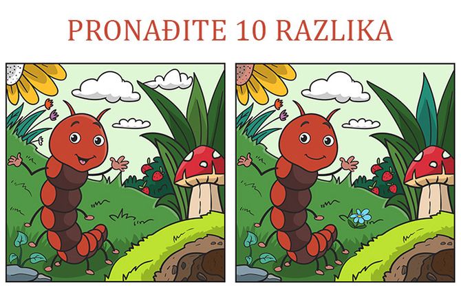 Pronađite 10 razlika