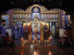 iznošenje plaštanice, mala crkva svetog save, veliki petak