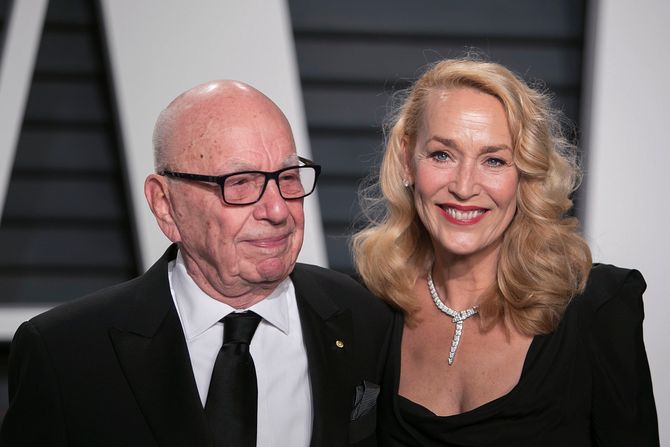 Rupert Murdoch, Jerry Hall