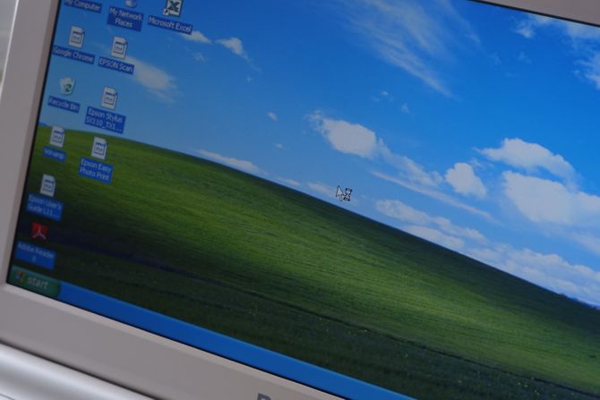 Windows XP desktop