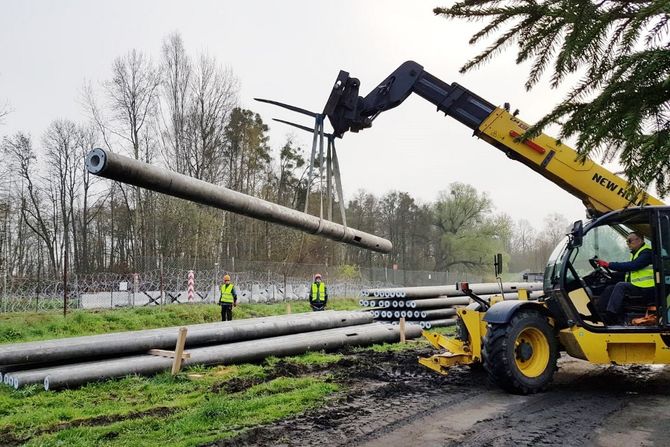 Poljska barijera na granici sa Rusijom