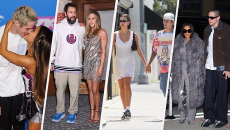 Pete Davidson, Ariana Grande Kim Kardashian, Pete Davidson Jennifer Aniston , Adam Sandler Justin, Hailey Bieber