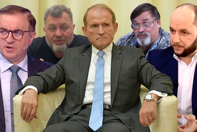 Viktor Medvedchuk, Volodymyr Skachko, Yurii Dudkin, Andrii Mishyn, Bohdan Hihanov